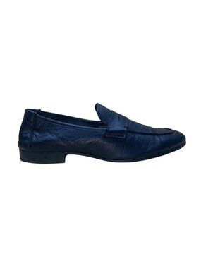 Zara Men’s Black Leather   Slip-On Classic Loafers Dress Shoes Size 41EU/8US